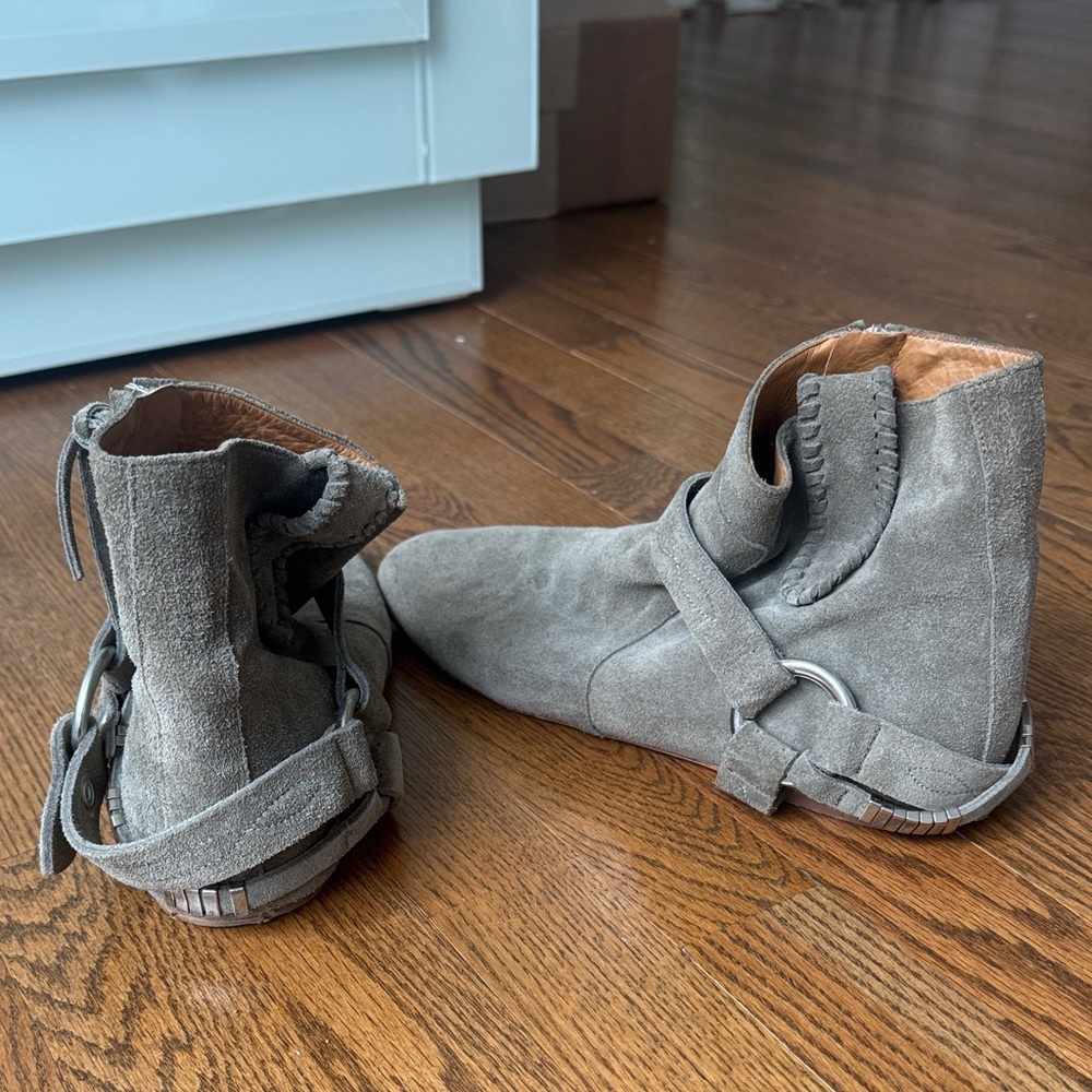 Isabel Marant Gray Ankle Boots
